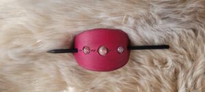 Barette Rose quartz fraise