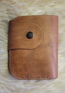 Porte feuille cuir marron